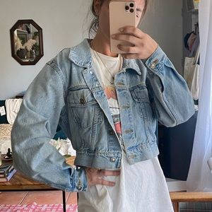 Vintage cropped denim jacket
